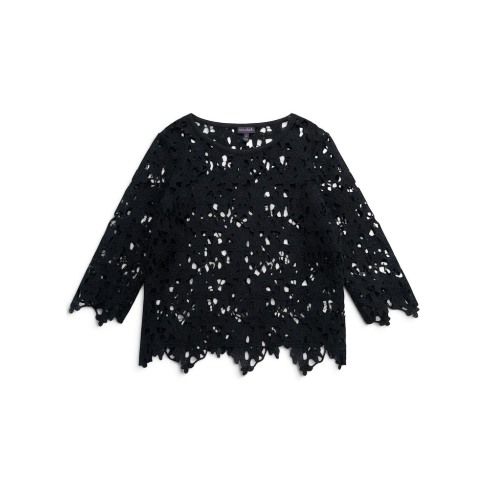 Long Tall Sally Lace Top Womens XL Boho Gothic Whimsigoth Romantic Goth Fairy
